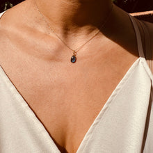Load image into Gallery viewer, 14KT Blue Kyanite Drop Necklace