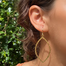 Load image into Gallery viewer, Almond-Shaped Hoop Earrings