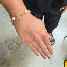 Load image into Gallery viewer, Purple Moon & Star Toggle Bracelet