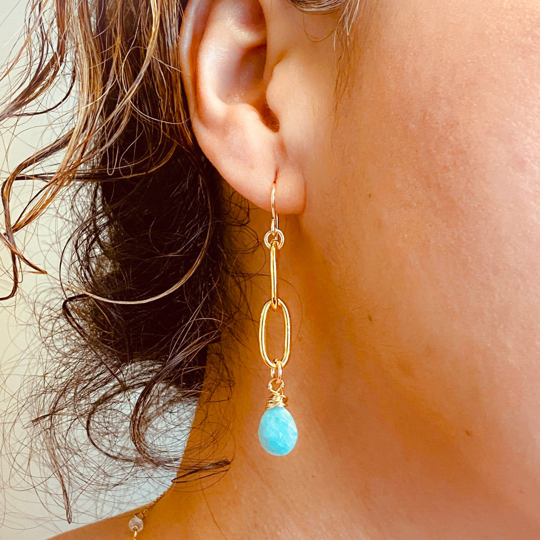 Links in Blue Earrings
