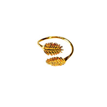 Load image into Gallery viewer, Double Leaf Adjustable ring