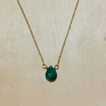 Load image into Gallery viewer, Emerald Drop Necklace
