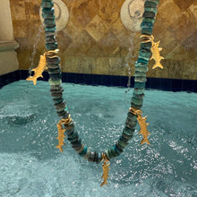 Load image into Gallery viewer, The Perfect Catch Tarpon Turquoise Necklace