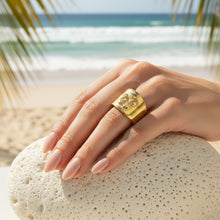 Load image into Gallery viewer, Plumeria - Frangipani Flower Gold ring