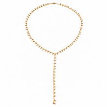 Load image into Gallery viewer, Golden Bolitas Lariat Y necklace