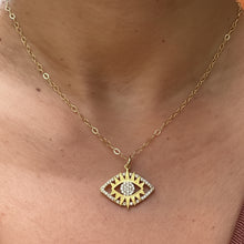 Load image into Gallery viewer, Golden Radiant Evil Eye Necklace