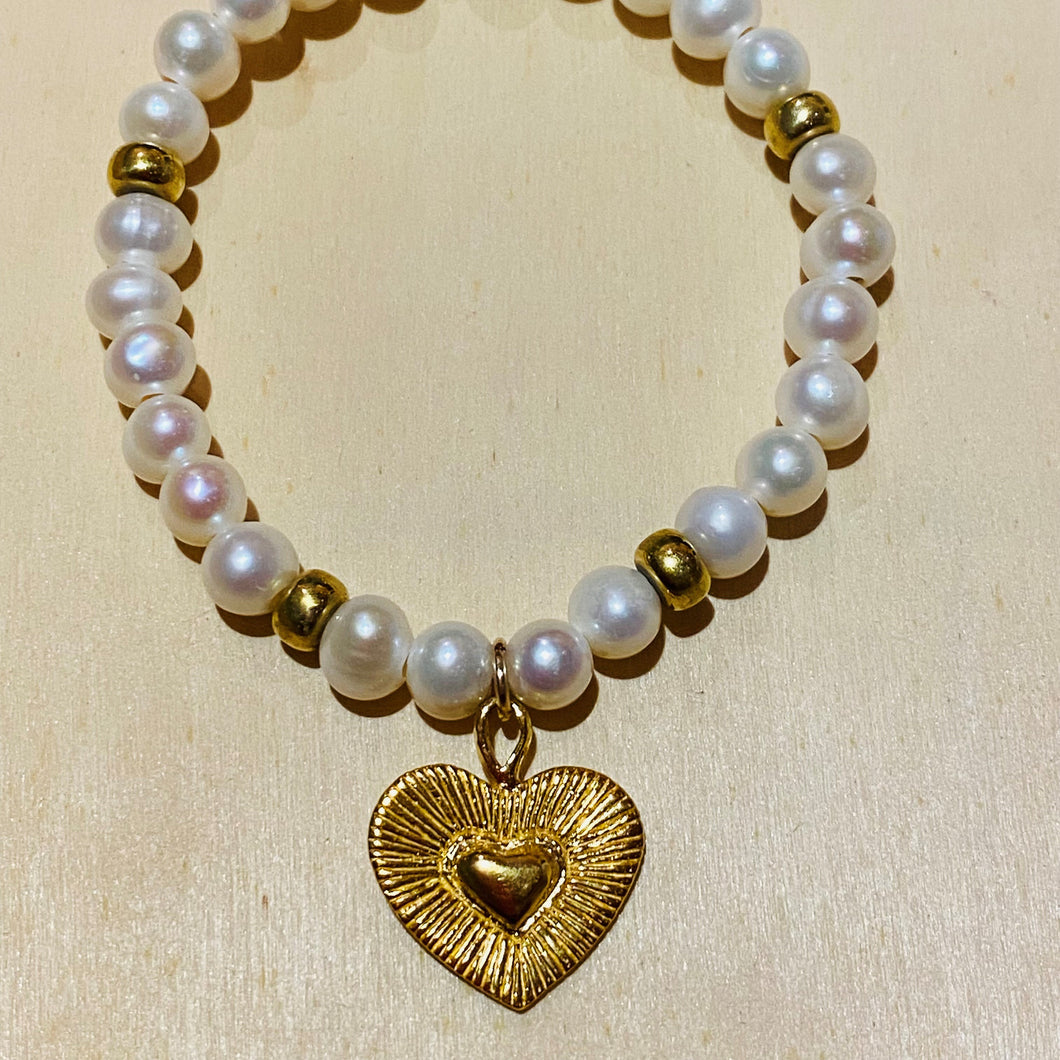 Rays of LOVE Pearl elastic Bracelet