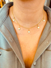 Load image into Gallery viewer, Mother of Pearls &quot;HEARTS&quot; Necklace
