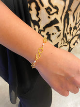 Load image into Gallery viewer, Infinity Lace and Pearls Toggle Bracelet