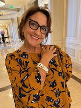 Load image into Gallery viewer, White-on-White Elastic bracelet trio