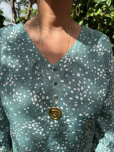 Load image into Gallery viewer, Maya Golden Swirl Long Necklace