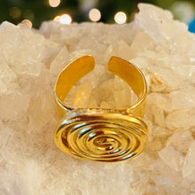 Load image into Gallery viewer, Maya Swirl Adjustable Ring