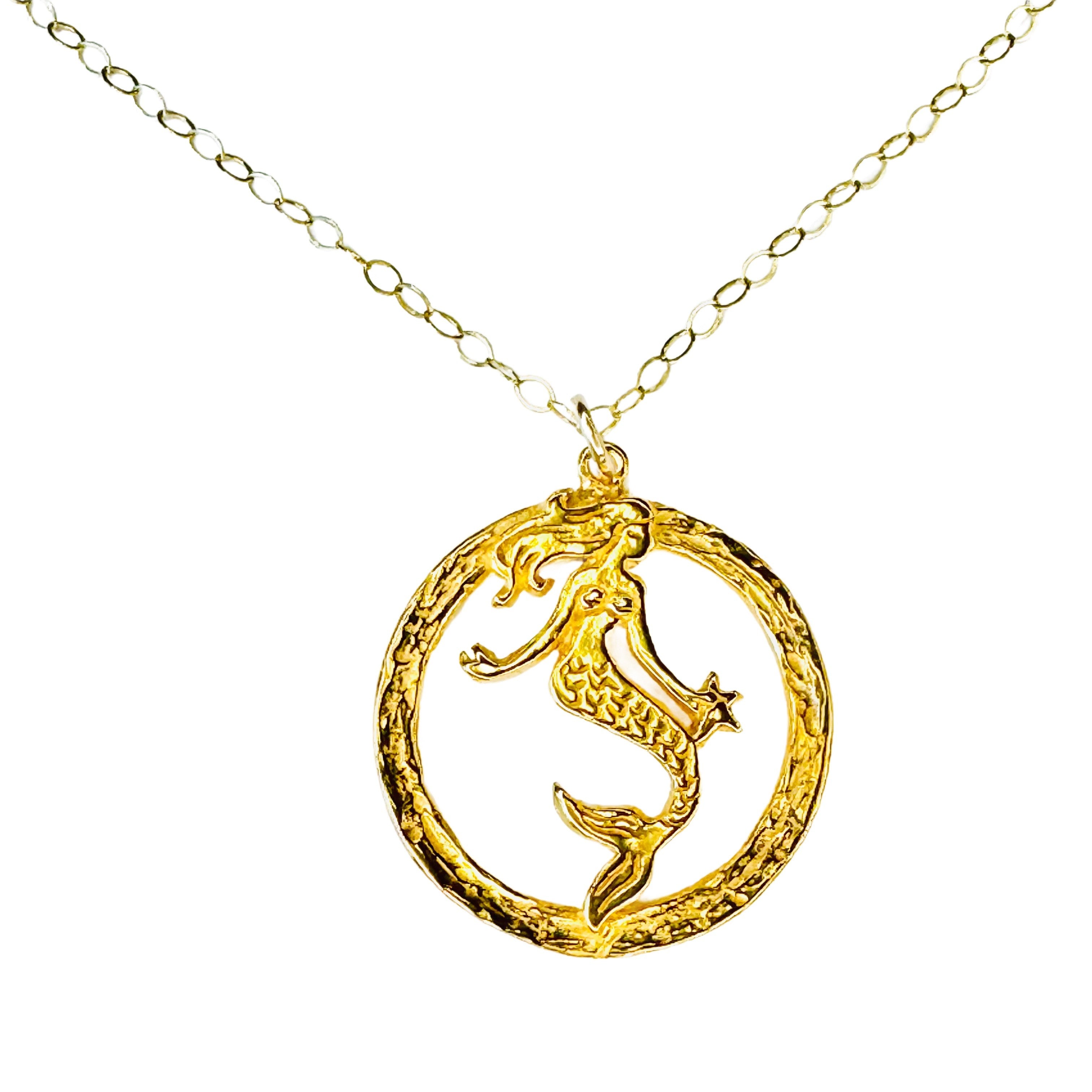 Merrie the Mermaid medium Coin Necklace – Lexi Handcrafted Jewelry