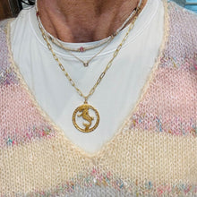 Load image into Gallery viewer, Merrie the Mermaid medium Coin Necklace