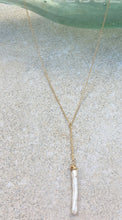 Load image into Gallery viewer, 14KT Gold Handmade Pearl &quot;Y&quot; Necklace
