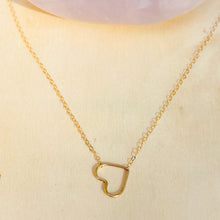 Load image into Gallery viewer, 14KT Gold Love Flows Tiny Heart Necklace
