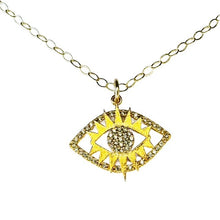 Load image into Gallery viewer, Golden Radiant Evil Eye Necklace