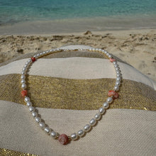 Load image into Gallery viewer, Rosie Pink & Pearls Necklace