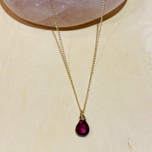 Load image into Gallery viewer, Ruby Drop Necklace
