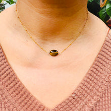 Load image into Gallery viewer, Tiger Eye Oval Necklace