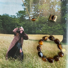 Load image into Gallery viewer, Tiger Eye Oval Necklace