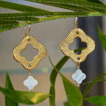 Load image into Gallery viewer, Double-the-Luck Clover Earrings
