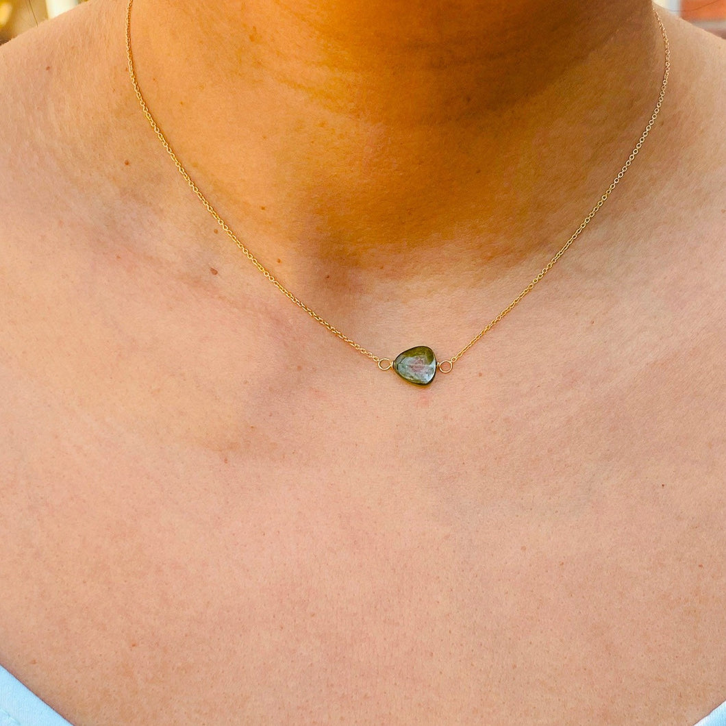 Tourmaline Birthstone Necklace