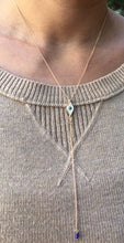 Load image into Gallery viewer, Y shape Diamond Evil Eye Necklace