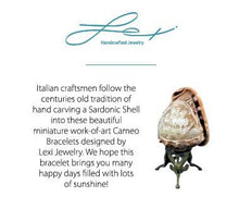 Load image into Gallery viewer, Hand carved Shell Cameo Bracelets