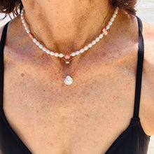 Load image into Gallery viewer, Rosie Pink & Pearls Necklace