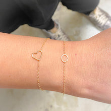 Load image into Gallery viewer, 14KT GOLD tiny Circle Bracelet