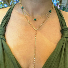 Load image into Gallery viewer, Shine On - Gold Plated Y necklace with Pearl