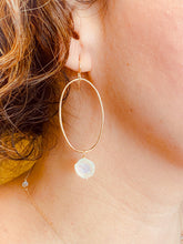 Load image into Gallery viewer, Moon dance Hoops with Moonstone drops