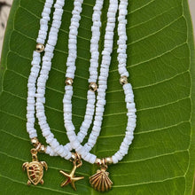 Load image into Gallery viewer, Little Girl White Shell and Charm Chokers