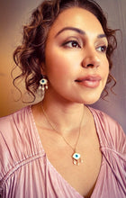 Load image into Gallery viewer, IOS Evil Eye with Pearls Necklace