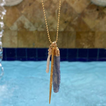 Load image into Gallery viewer, Kyanite, Mien & Pearl Necklace