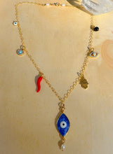 Load image into Gallery viewer, “All Eyes On Me” Protective Charms Necklace
