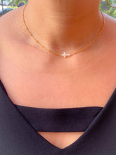 Load image into Gallery viewer, Gift from Above - Mother of Pearl Cross Necklace