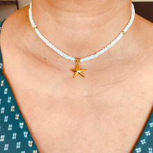 Load image into Gallery viewer, White Shell and Charm Chokers
