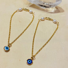 Load image into Gallery viewer, "I see you" Tiny Evil Eye Bracelets