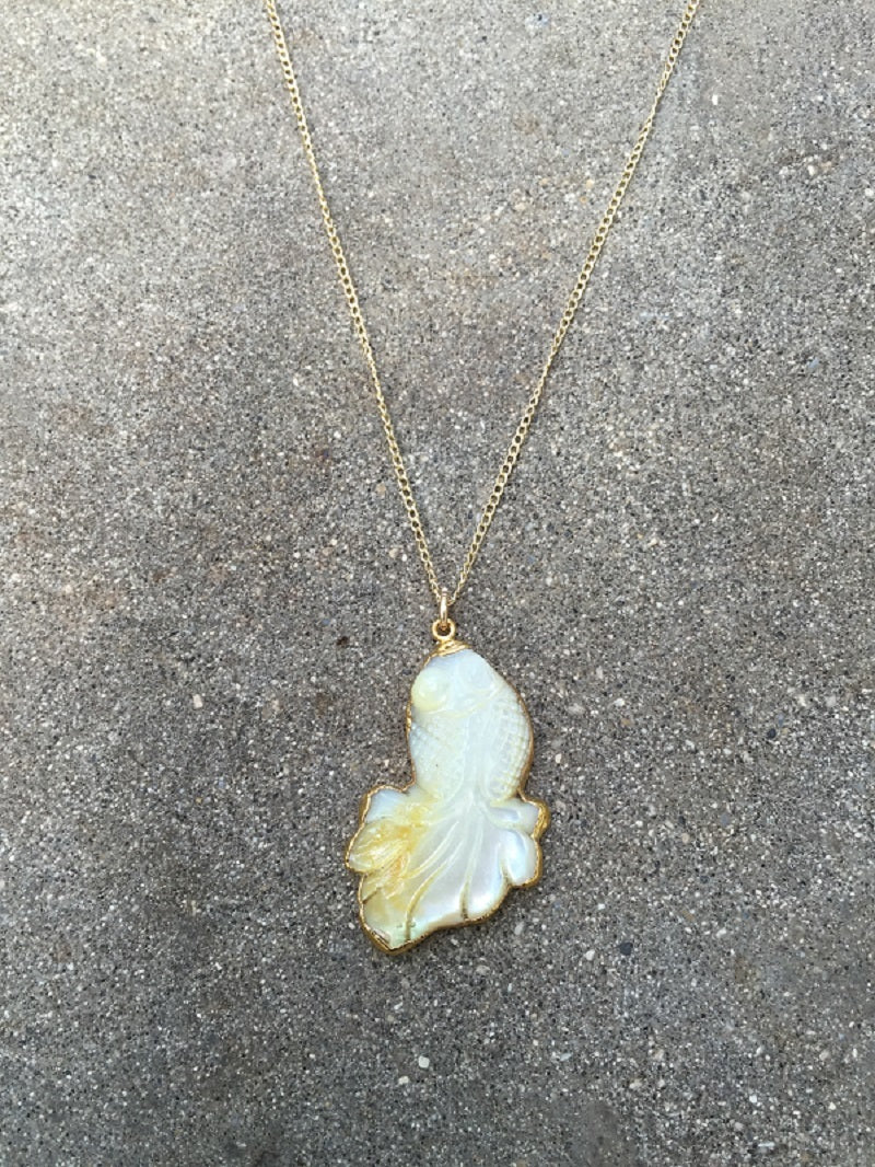 Koi Fish Charm pendant Necklace