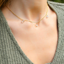 Load image into Gallery viewer, Herkimer Triple Protection Necklace