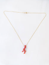 Load image into Gallery viewer, Delicate Red Coral Necklace
