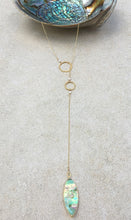 Load image into Gallery viewer, Abalone Lariat Necklace