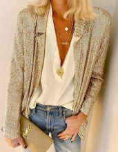 Load image into Gallery viewer, Mother of Pearl Clover and tiny Pearl Necklace