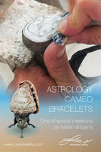 Load image into Gallery viewer, Hand carved shell zodiac sign cameo Bracelets
