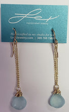 Load image into Gallery viewer, Long Chalcedony Earrings