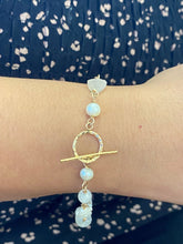 Load image into Gallery viewer, Crystal Edge Evil Eye Toggle Bracelet