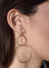 Load image into Gallery viewer, .Handmade 14kt Gold filled Double Hoop Earrings
