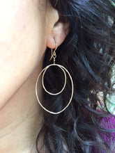 Load image into Gallery viewer, .Handcrafted Double Hoop Earrings - 14kt Gold filled
